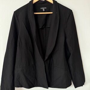 Eileen Fisher Black Blazer Relaxed Fit Suit Jacket